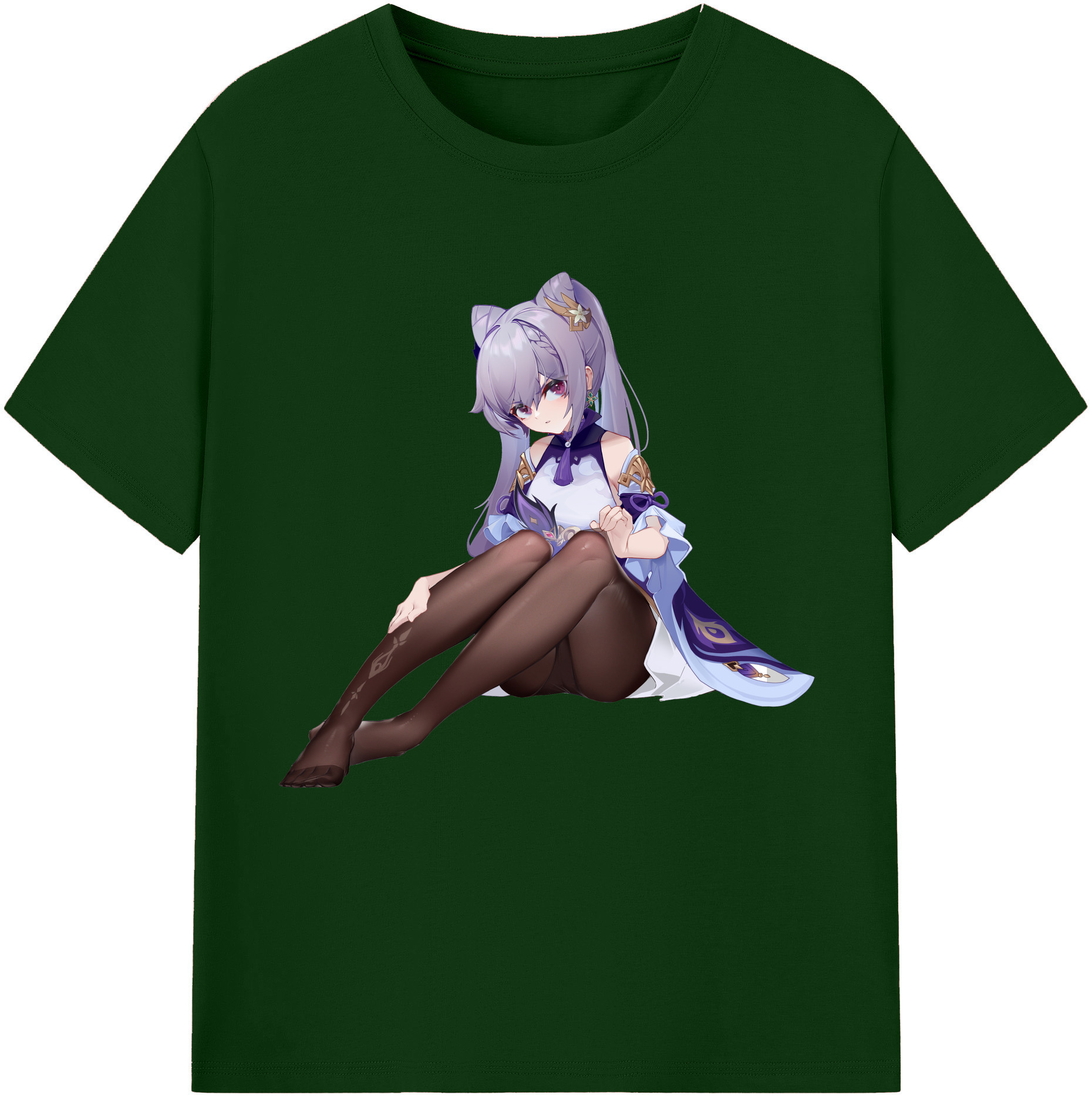 げんし神 刻晴 こくせい genshin Kokusei 綿100％半袖Tシャツ（フロントプリント）